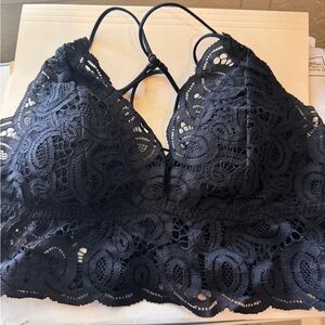 Victoria's Secret Black Lace Bandeau